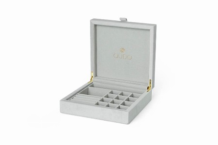 Qudo Light Grey Large Jewellery Box